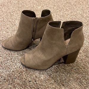 Suede booties